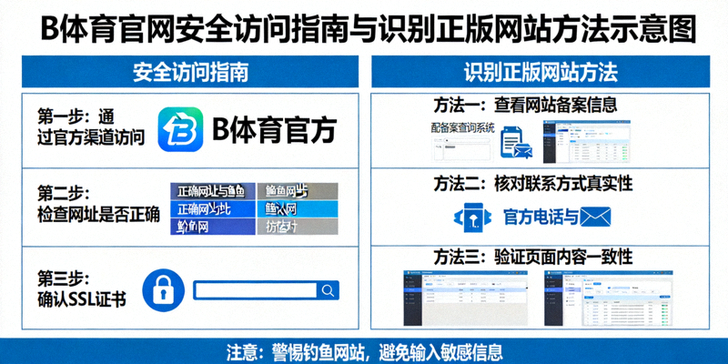 B体育官网安全访问指南与识别正版网站方法示意图