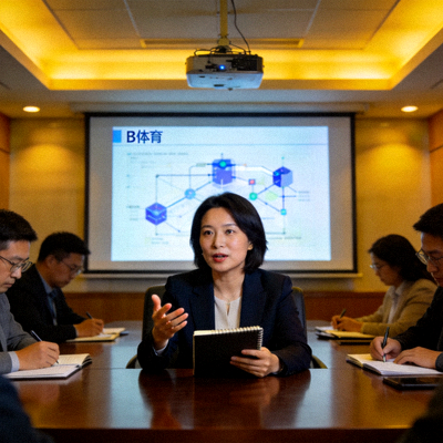B体育首席技术官李娜女士在技术研讨会上的照片