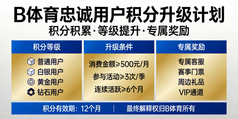 B体育忠诚用户积分升级计划介绍图